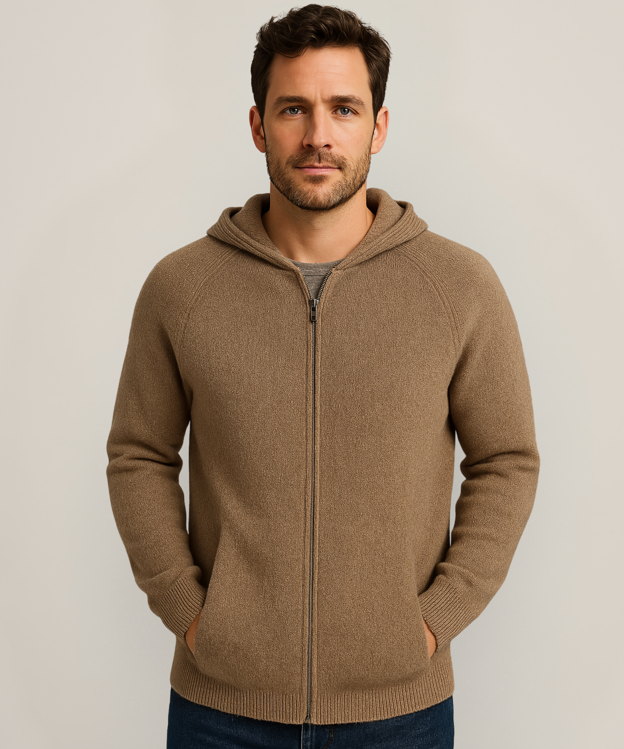 THE ROYAL | CASHMERE MERINO WOOL ZIP-UP
