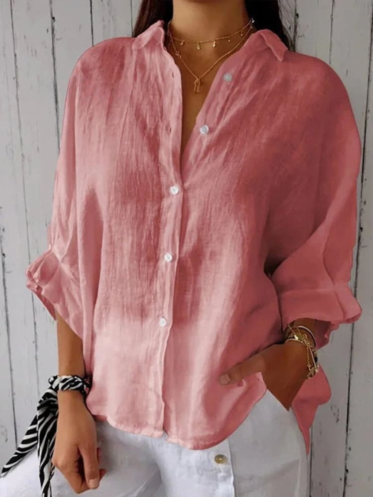 THE ELARA | TIE-BACK LINEN SHIRT