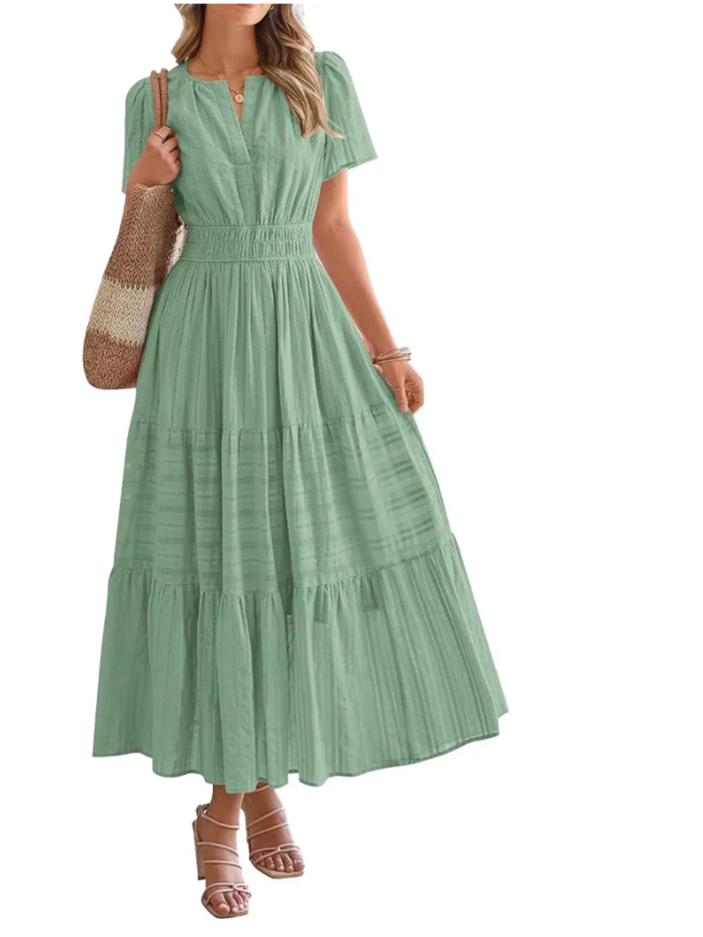THE ELARA | LIGHTWEIGHT SUMMER MIDI DRESS