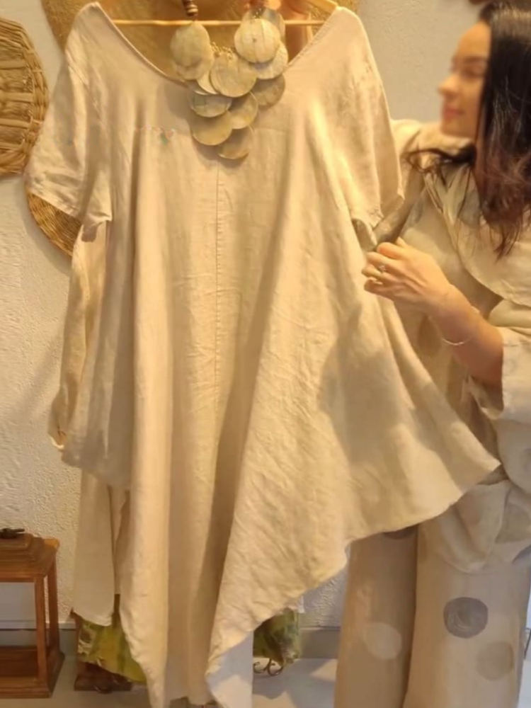 THE LIVIA | RELAXED LINEN ESSENTIAL TOP