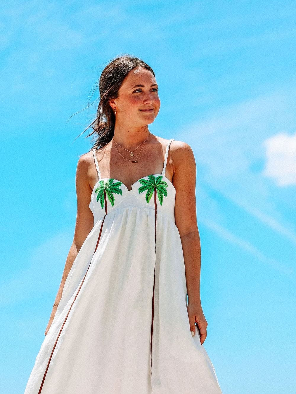 THE ZARIA | PALM OASIS SLIP DRESS