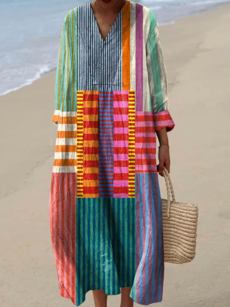 THE NOVARA | VINTAGE ART PRINT DRESS
