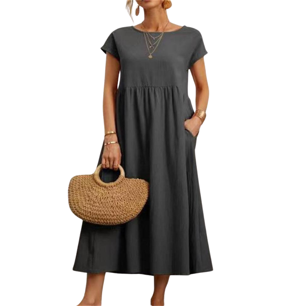 THE MAELIE | SOFT COTTON POCKET DRESS