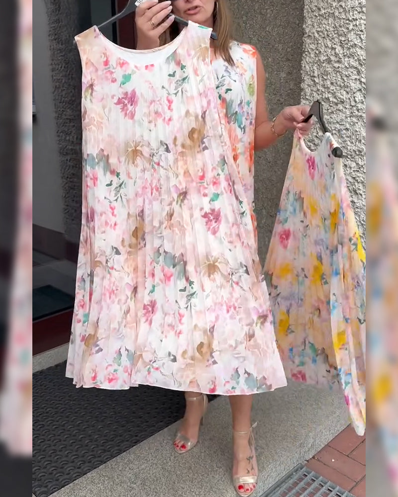 THE MARIBEL | SLEEVELESS BLOOM DRESS