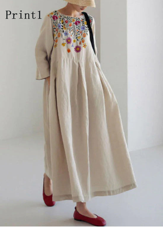 THE LIVIANE | COTTON PATCHWORK DRESS