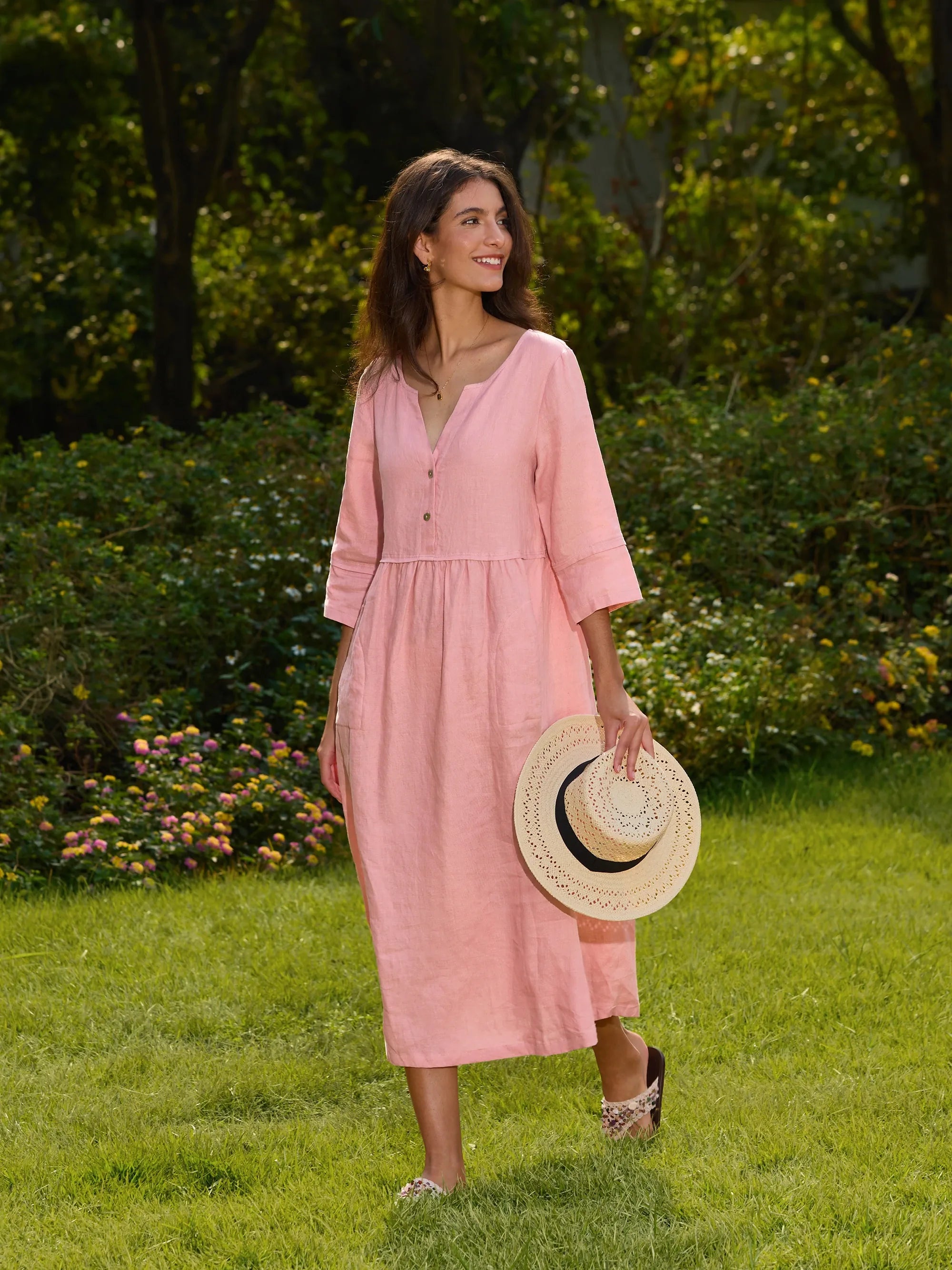 THE ANOUK | 100% LINEN RELAXED MAXI DRESS