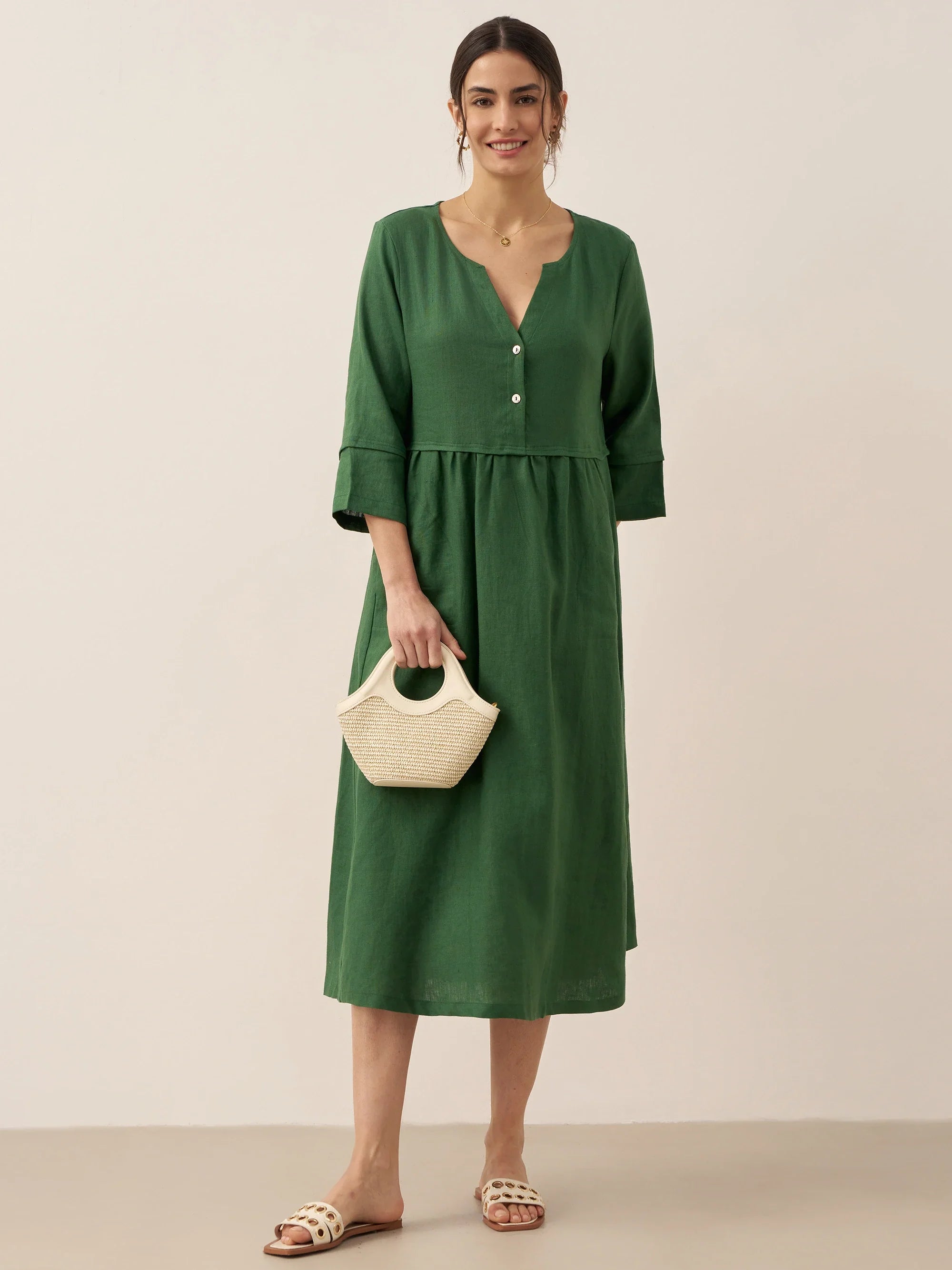 THE ANOUK | 100% LINEN RELAXED MAXI DRESS