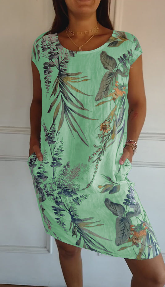 THE ANNELYM | RELAXED ROUND NECK DRESS