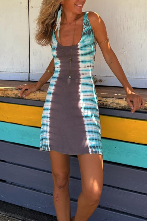 THE THERESE | CROSS BACK STRETCH MINI DRESS