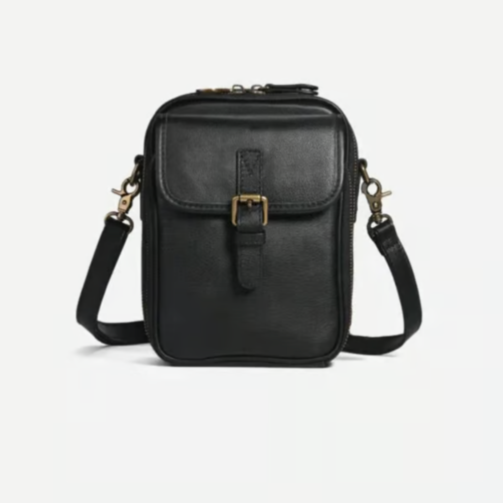 THE MAELYS | RFID-PROTECTED CLASSIC LEATHER CROSSBODY