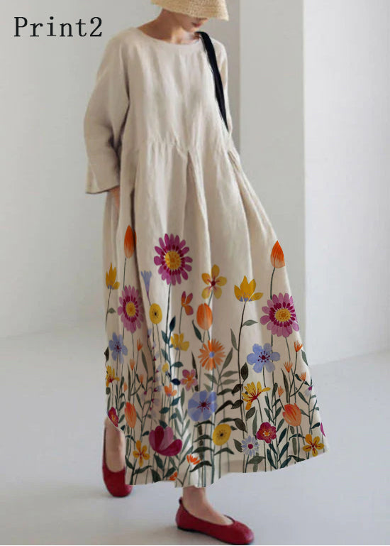 THE LIVIANE | COTTON PATCHWORK DRESS