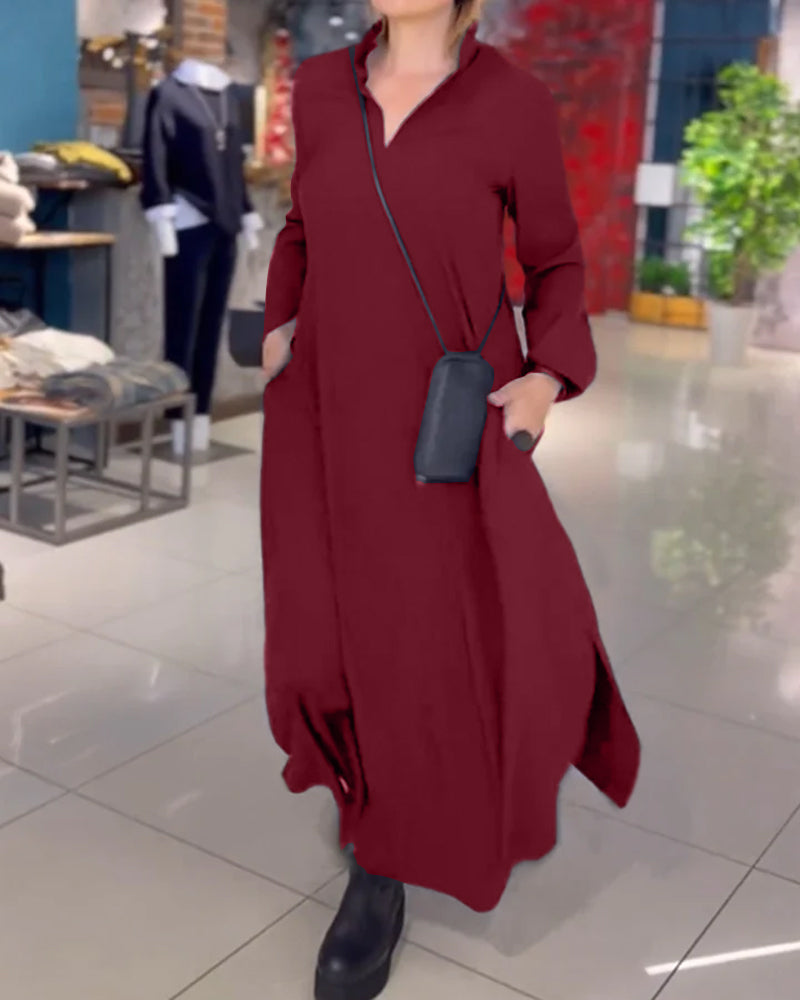 THE ALORA | RELAXED COLLAR DRESS