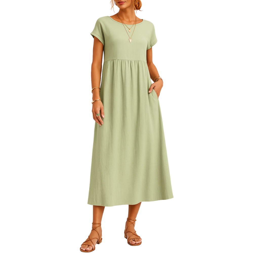 THE MAELIE | SOFT COTTON POCKET DRESS
