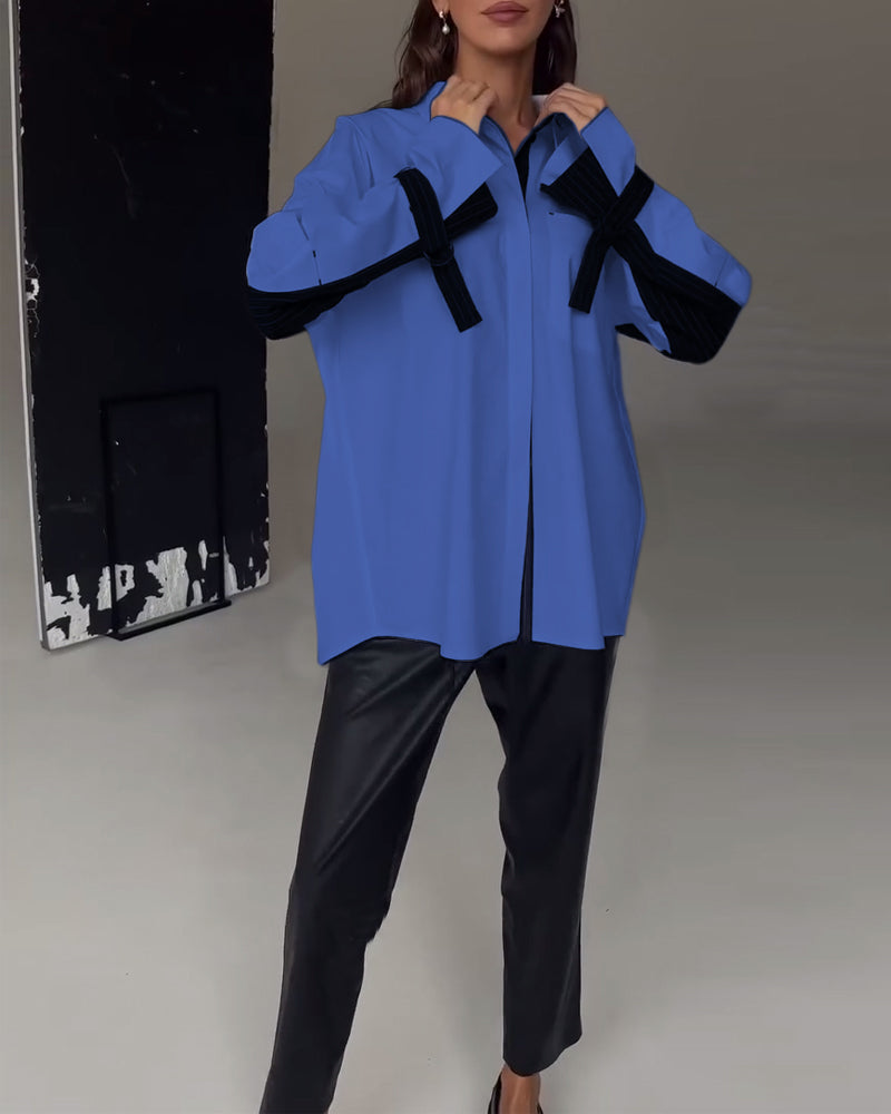 THE SLOANE | COLORBLOCK SHIRT DRESS