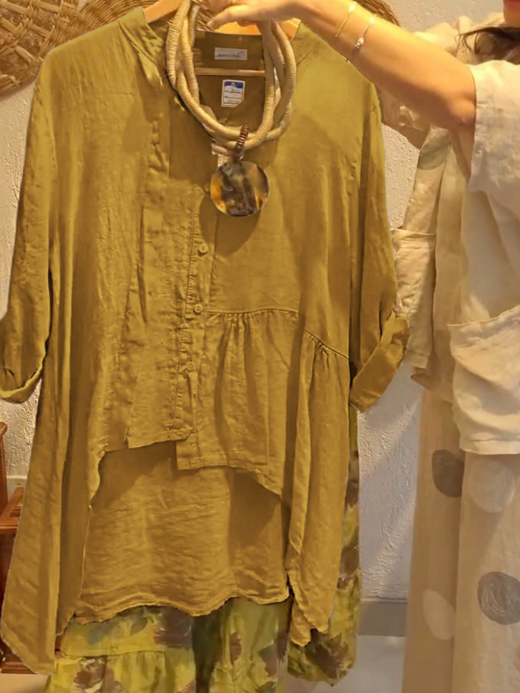 THE LORENNA | RELAXED LINEN V-NECK CARDIGAN