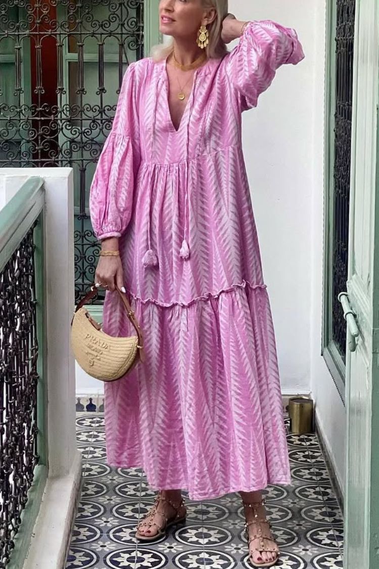 THE MARRAKECH | LINEN POCKETED A-LINE MIDI DRESS