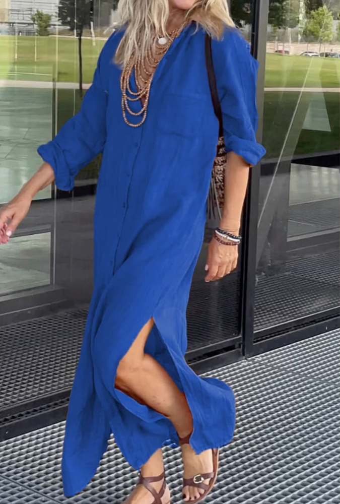 THE WILLOWBREEZE | COTTON-LINEN POCKET DRESS