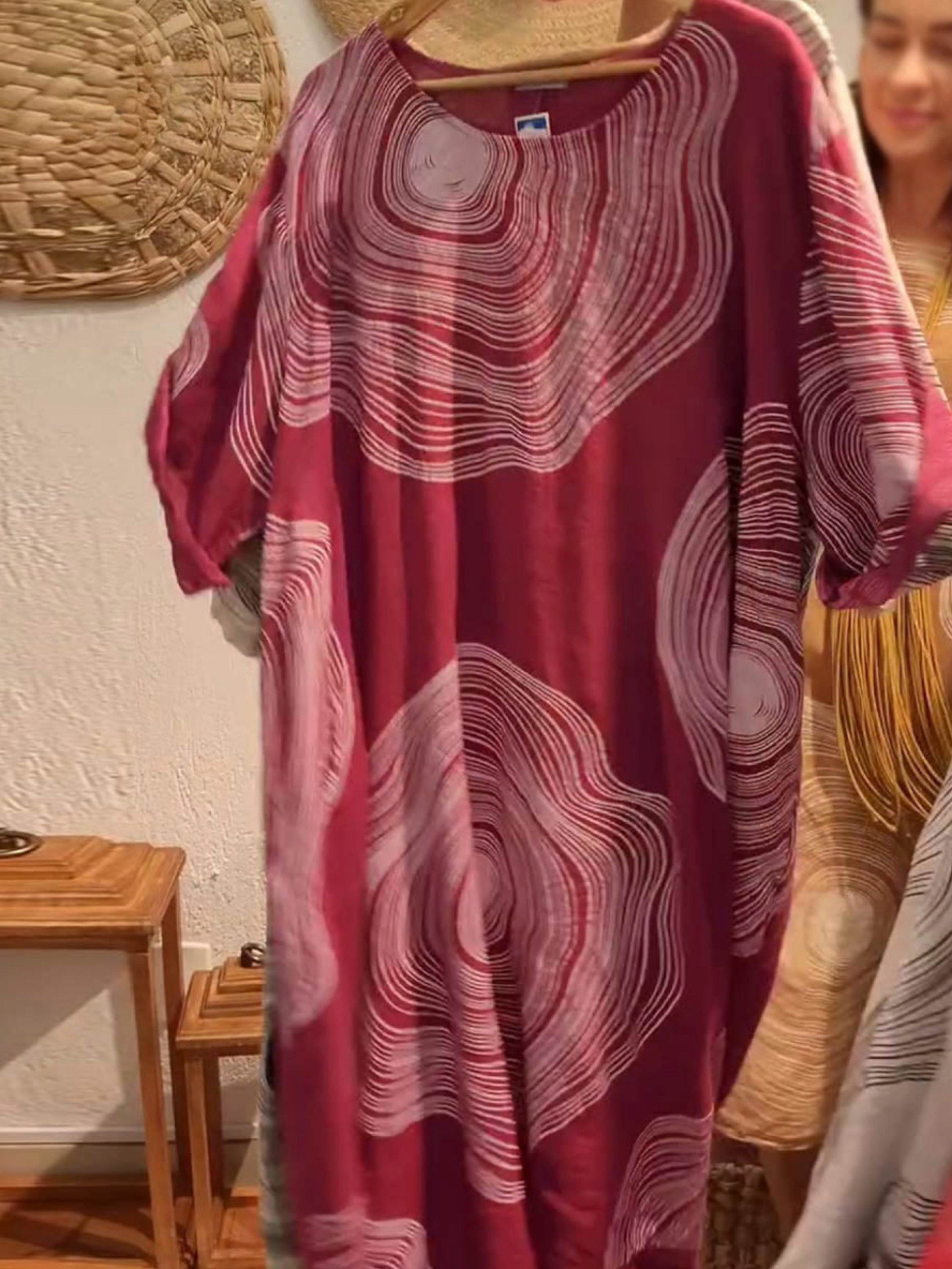 THE SOLENE | ARTISTIC LINEN MIDI DRESS