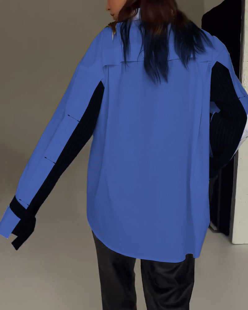 THE SLOANE | COLORBLOCK SHIRT DRESS
