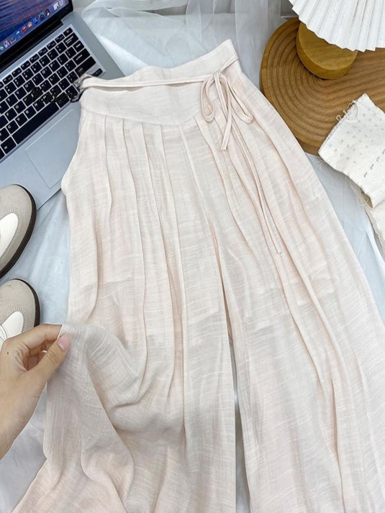THE ALAYNA | HIGH WAIST ICE LINEN PANTS