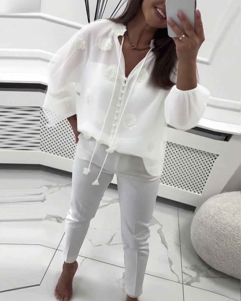 THE LYSANDRA | ELEGANT BLOOM BLOUSE