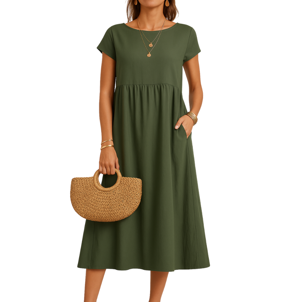 THE MAELIE | SOFT COTTON POCKET DRESS