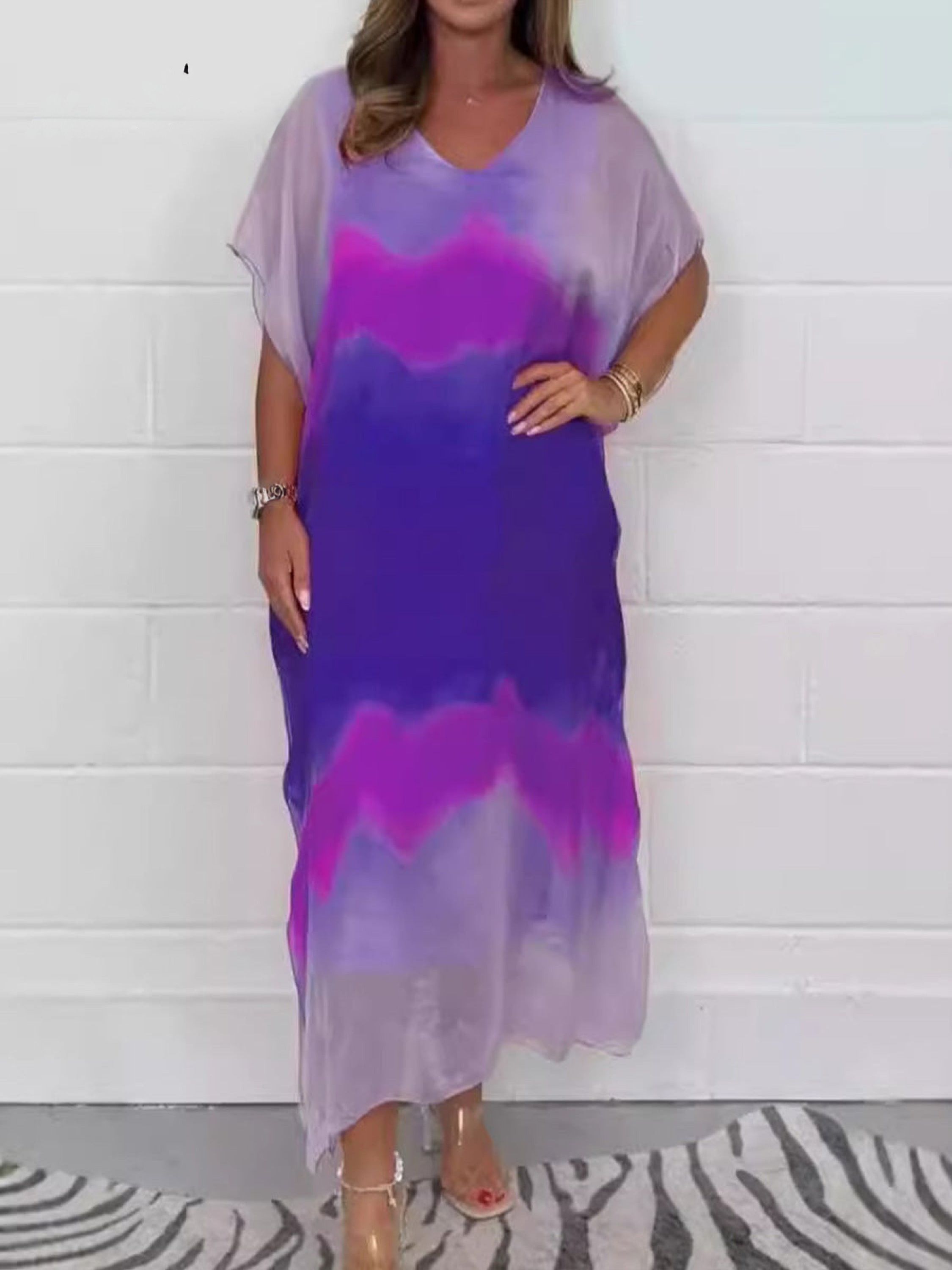 THE SOLVINA | V-NECK CASUAL SHIFT DRESS