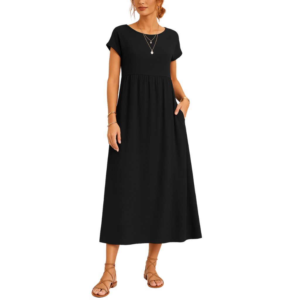 THE MAELIE | SOFT COTTON POCKET DRESS