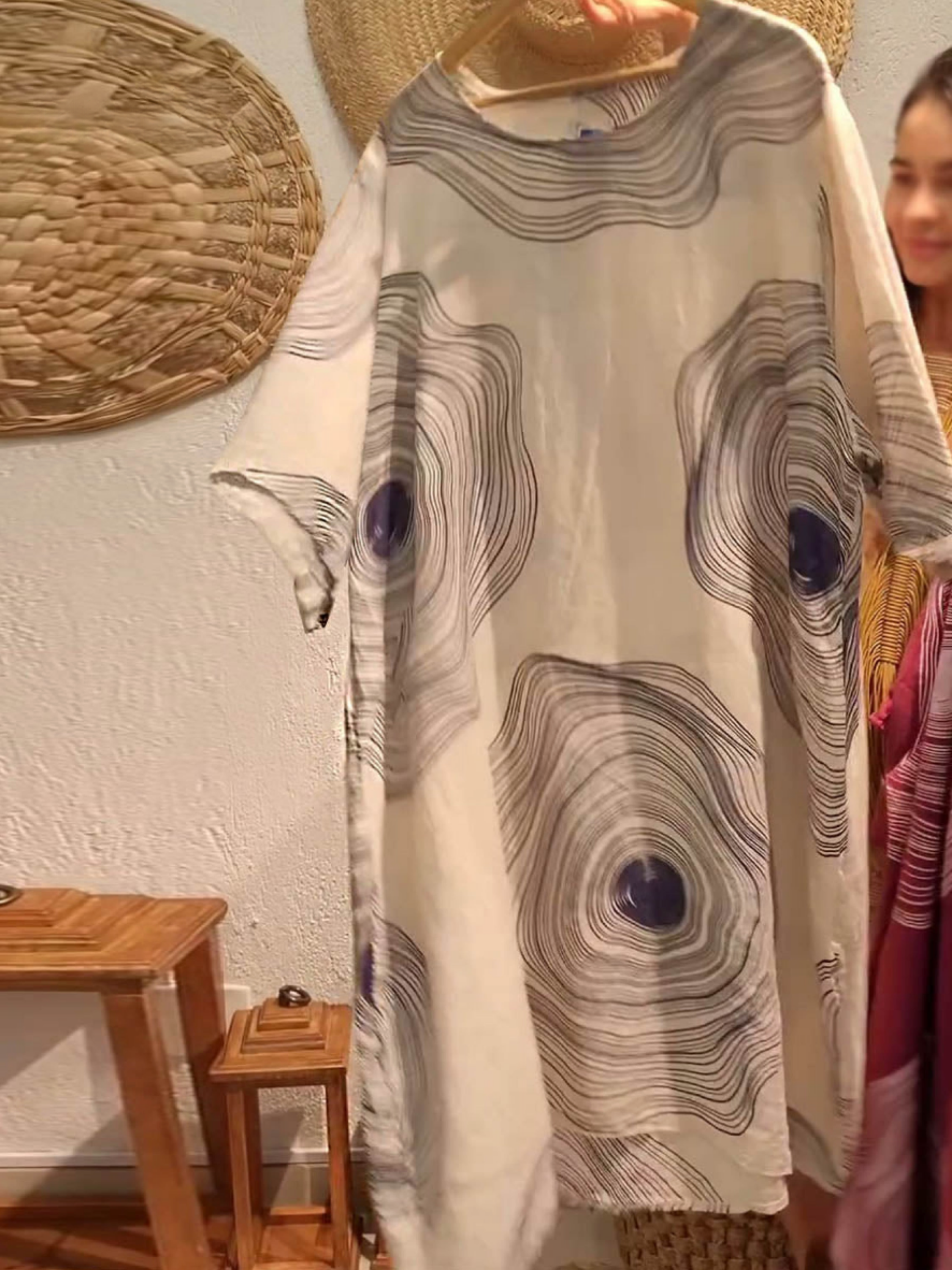 THE SOLENE | ARTISTIC LINEN MIDI DRESS