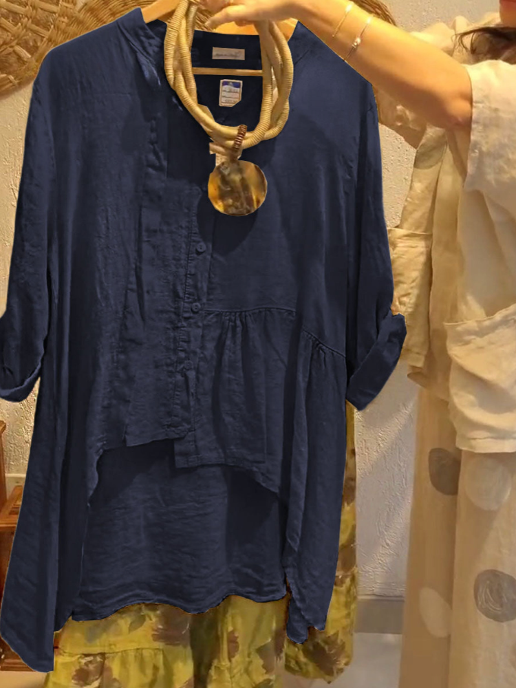 THE LORENNA | RELAXED LINEN V-NECK CARDIGAN