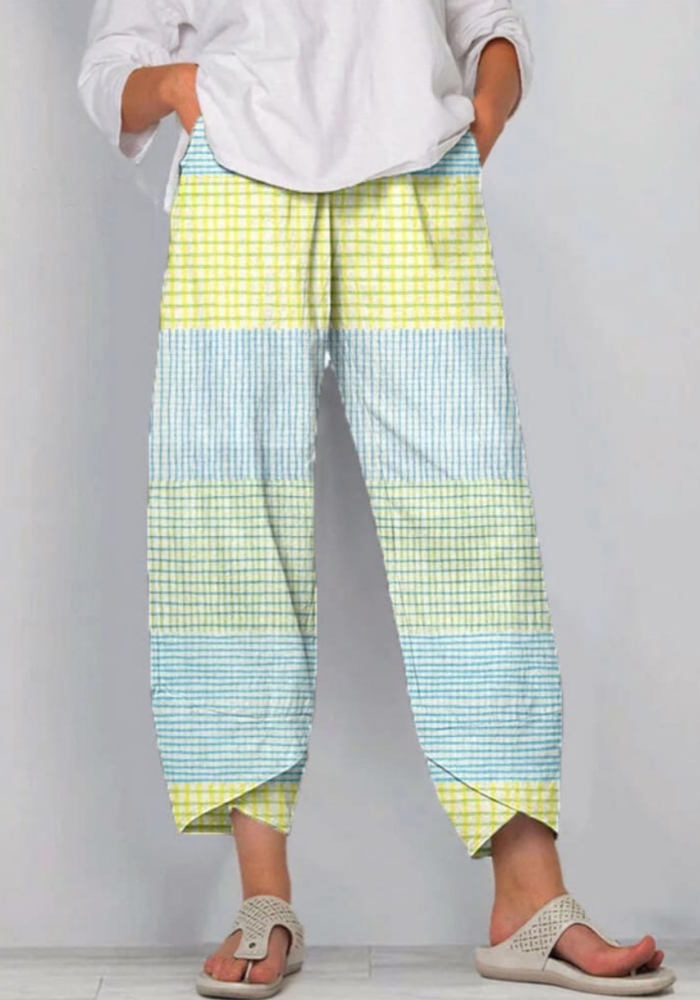 THE ZENARA | VINTAGE GEOMETRIC LINEN SHIRT