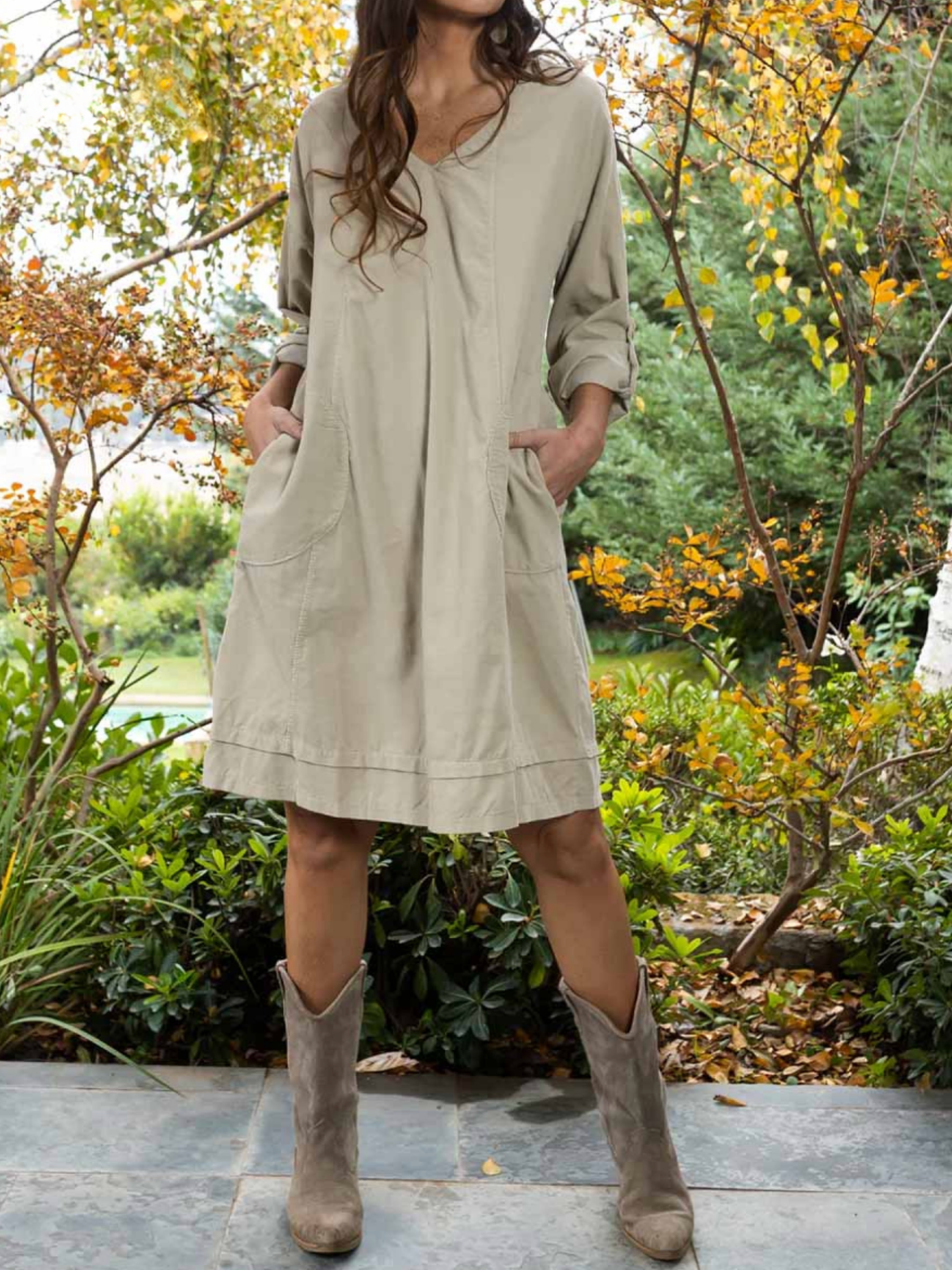 THE LIVIA | CASUAL COTTON POCKET DRESS