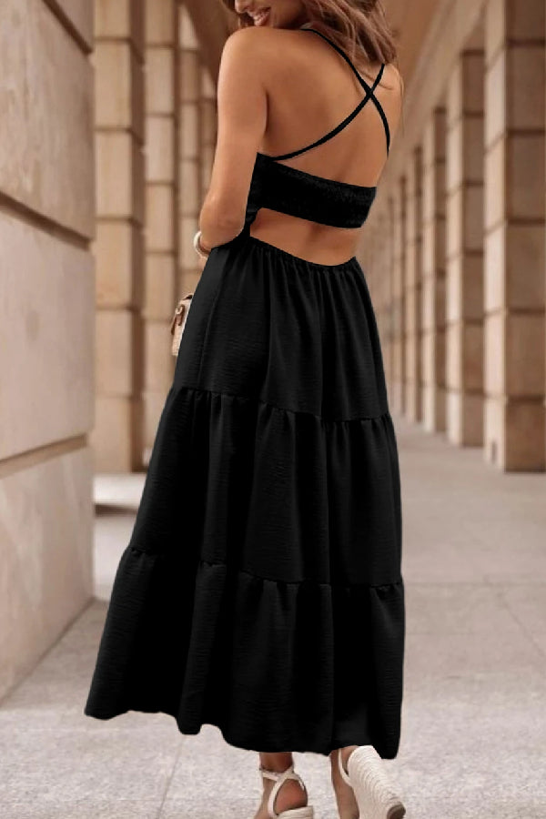 THE ANNA | BODICE TIERED MAXI DRESS