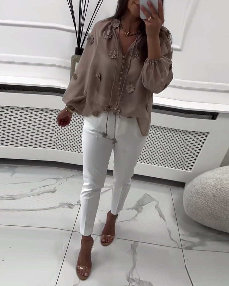 THE LYSANDRA | ELEGANT BLOOM BLOUSE