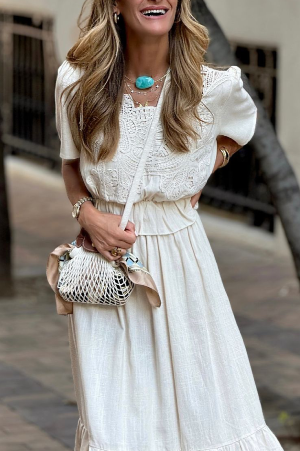 THE LEAH | MID-LENGTH SLEEVE TOP AND LOOSE LONG SKIRT SET