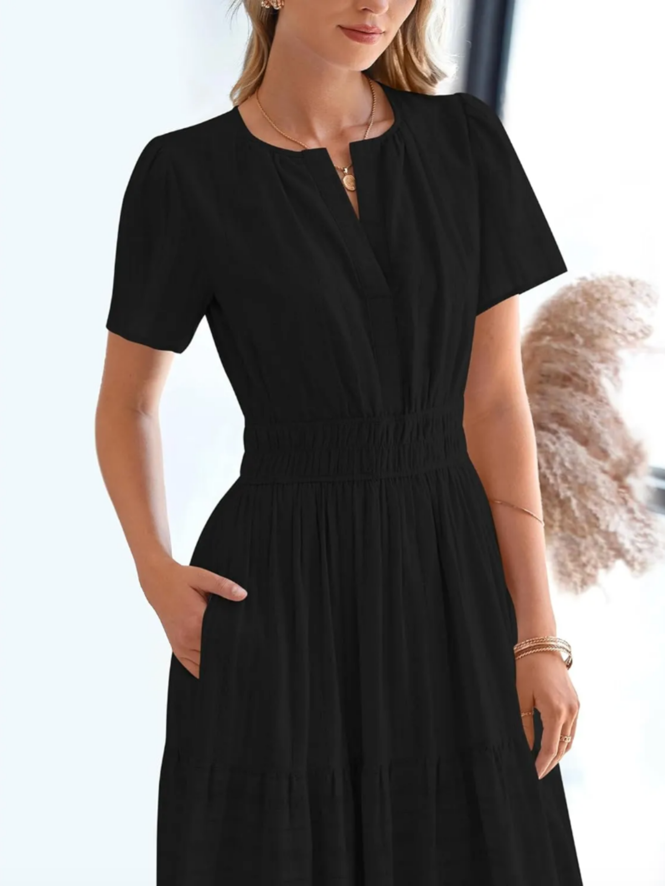 THE ELARA | LIGHTWEIGHT SUMMER MIDI DRESS