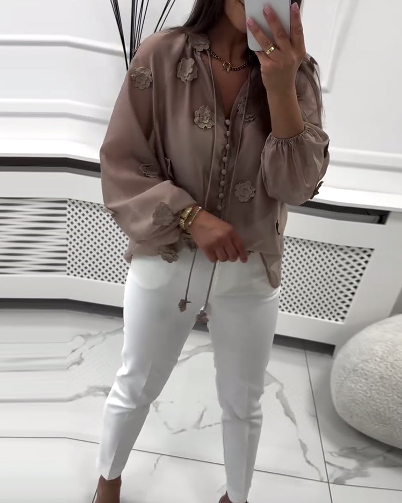 THE LYSANDRA | ELEGANT BLOOM BLOUSE