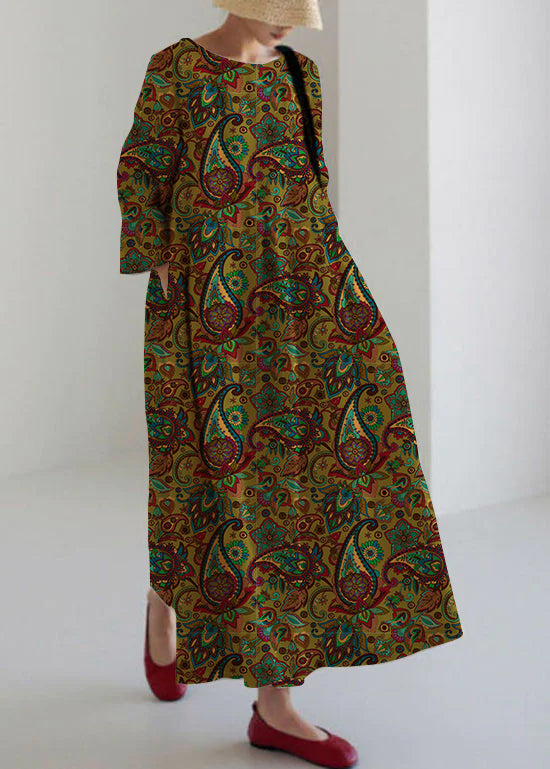 THE LIVIANE | COTTON PATCHWORK DRESS