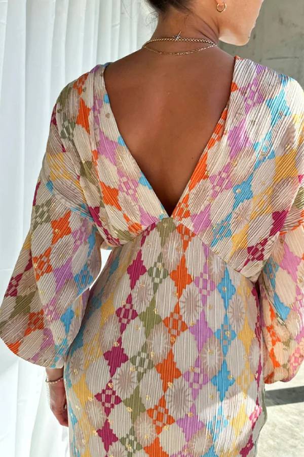 THE LOVELY | LANTERN SLEEVE DRESS