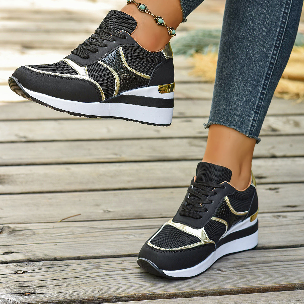 THE CORA™ | COMFORT MID-HEEL SNEAKERS