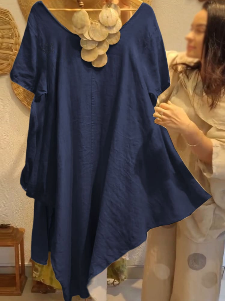 THE LIVIA | RELAXED LINEN ESSENTIAL TOP