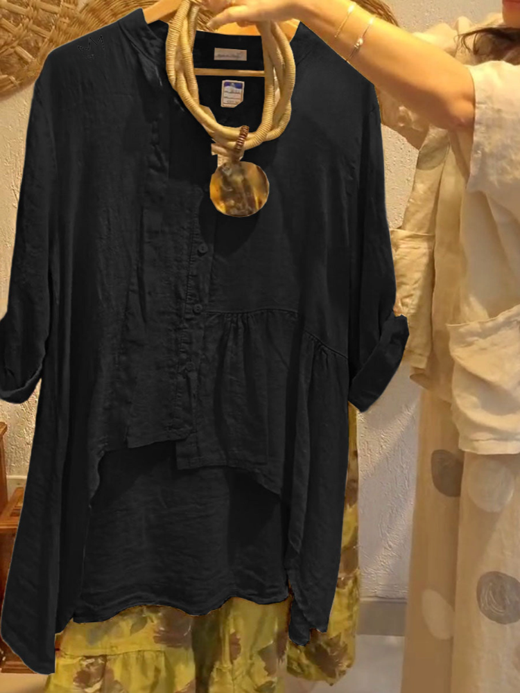 THE LORENNA | RELAXED LINEN V-NECK CARDIGAN