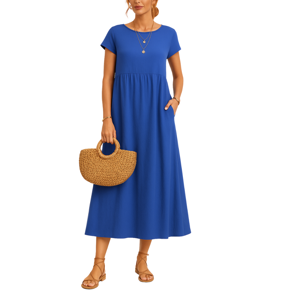 THE MAELIE | SOFT COTTON POCKET DRESS