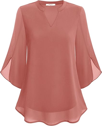 THE AURA | CHIFFON BLOUSE IN A-LINE FIT