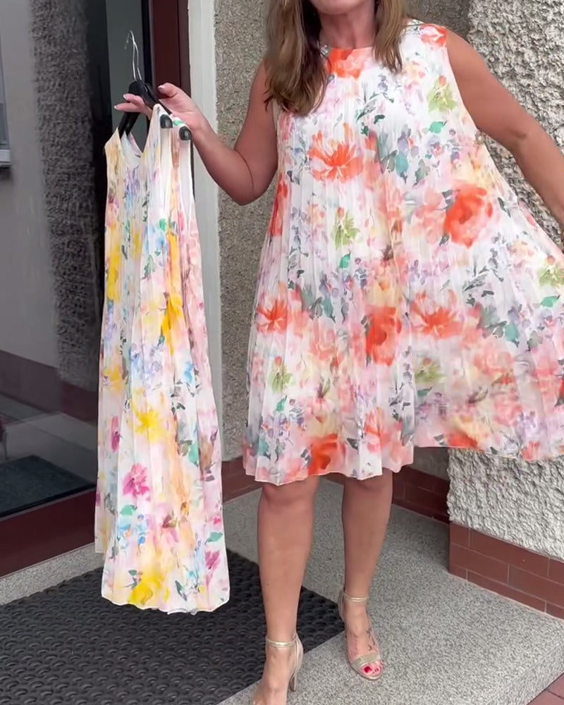 THE MARIBEL | SLEEVELESS BLOOM DRESS
