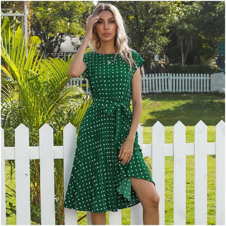 THE LYANA | POLKA DOT MIDI DRESS