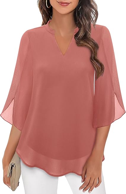 THE AURA | CHIFFON BLOUSE IN A-LINE FIT