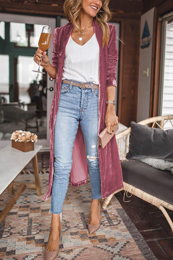 THE ROYAL | VELVET KIMONO COAT