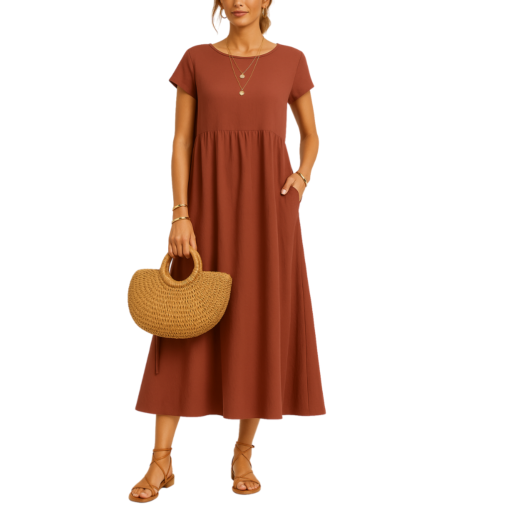 THE MAELIE | SOFT COTTON POCKET DRESS