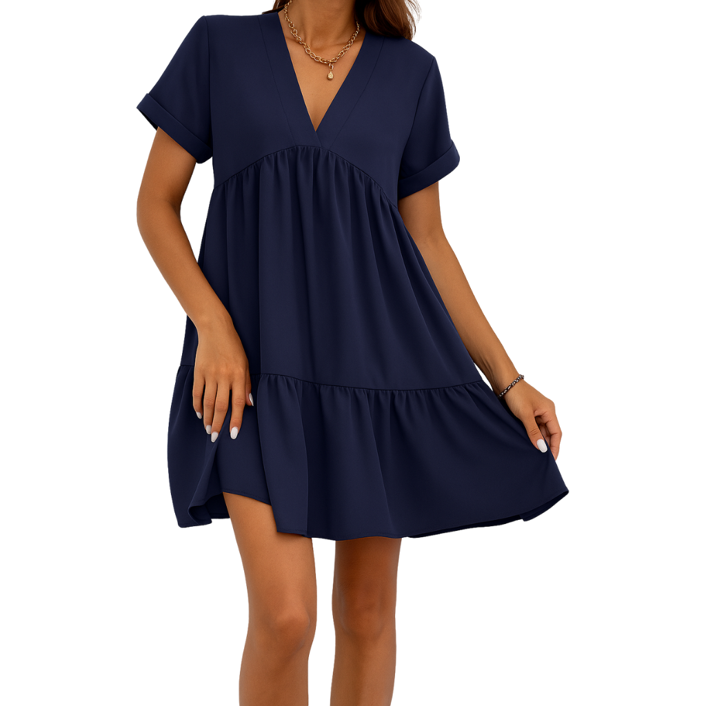 THE CELINA | CHARMING V-NECK DRESS